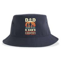 Dad A Son'S First Hero A Daughter'S First Love Father'S Day Sustainable Bucket Hat