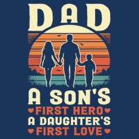Dad A Son'S First Hero A Daughter'S First Love Father'S Day Sustainable Bucket Hat