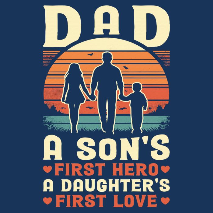 Dad A Son'S First Hero A Daughter'S First Love Father'S Day Sustainable Bucket Hat