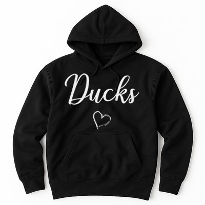 Ducks Above Small Heart Taylor Hoodie