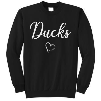 Ducks Above Small Heart Taylor Sweatshirt