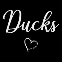 Ducks Above Small Heart Taylor Drawstring Bag