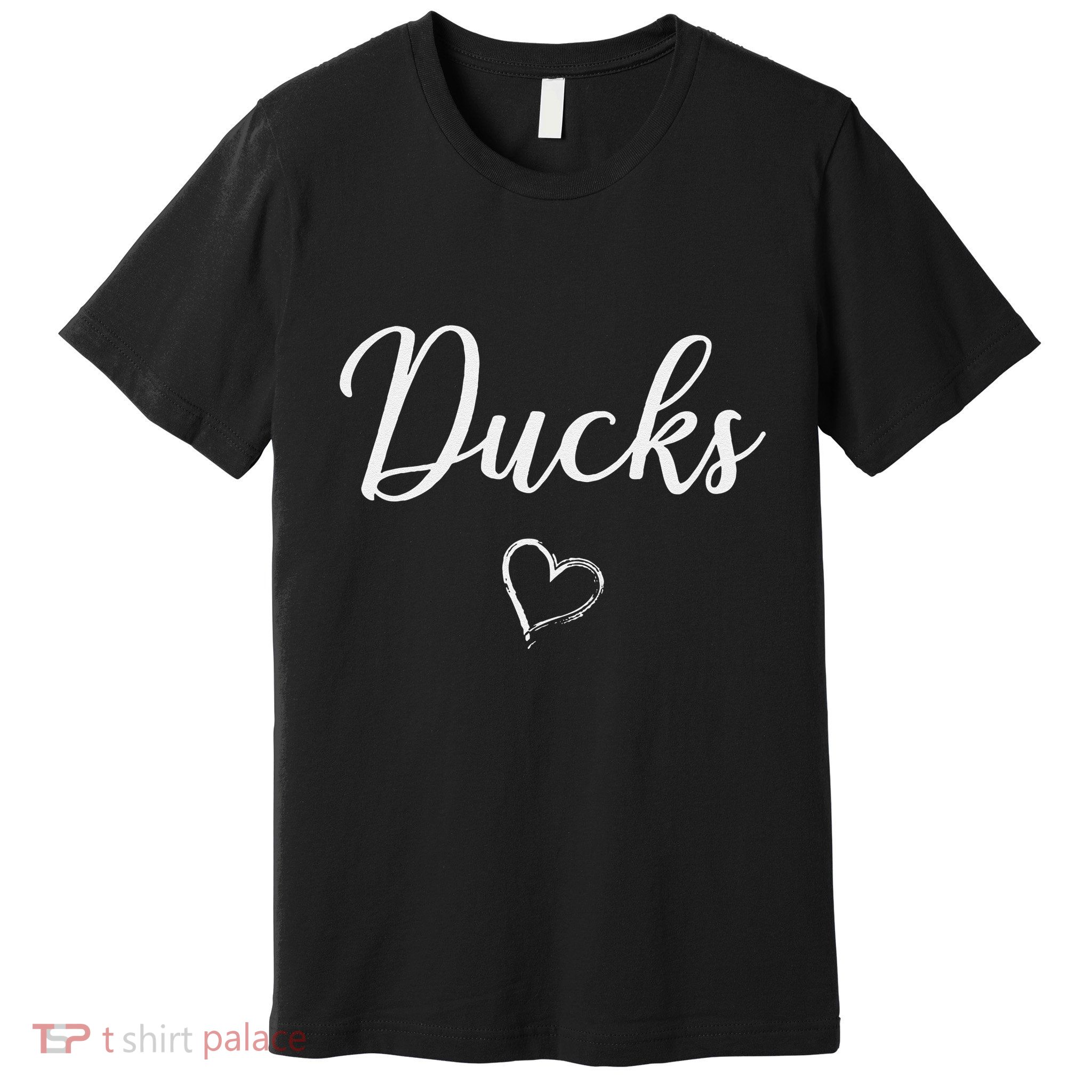 Ducks Above Small Heart Taylor Premium T-Shirt