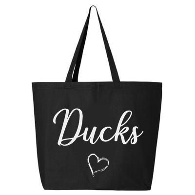 Ducks Above Small Heart Taylor 25L Jumbo Tote