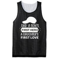 Dad A Son S First Hero A Daughter S First Love Mesh Reversible Basketball Jersey Tank