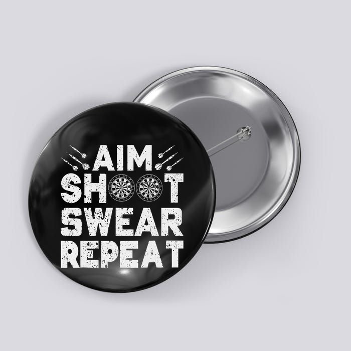 Darts Aim Shoot Swear Repeat Dartboard Funny Dart Player Button