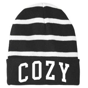 Dan And Shay Cozy Striped Beanie with Solid Band