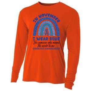 Diabetes Awareness Shirt, In November I Wear Blue Cooling Performance Long Sleeve Crew