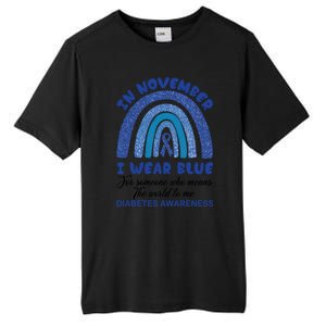 Diabetes Awareness Shirt, In November I Wear Blue Tall Fusion ChromaSoft Performance T-Shirt