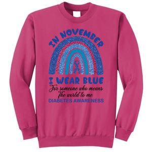 Diabetes Awareness Shirt, In November I Wear Blue Sweatshirt