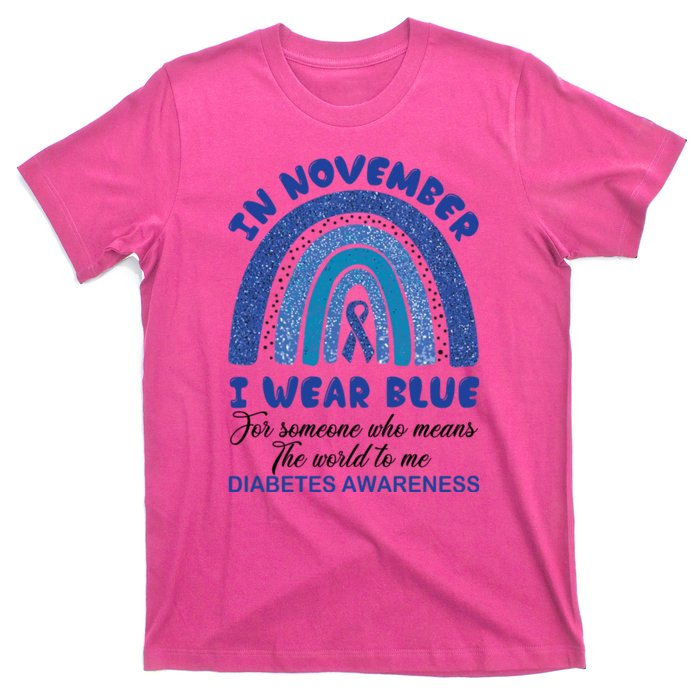 Diabetes Awareness Shirt, In November I Wear Blue T-Shirt