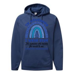 Diabetes Awareness Shirt, In November I Wear Blue Performance Fleece Hoodie