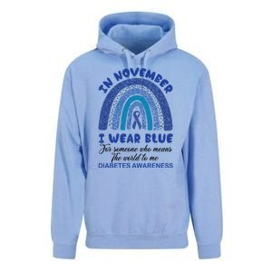 Diabetes Awareness Shirt, In November I Wear Blue Unisex Surf Hoodie