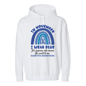 Diabetes Awareness Shirt, In November I Wear Blue Garment-Dyed Fleece Hoodie