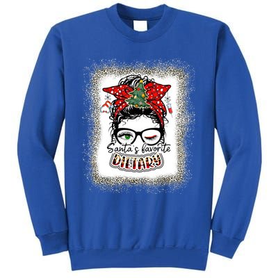 Dietary Assistant SantaS Favorite Nurse I Love Being A Elf Gift Tall Sweatshirt