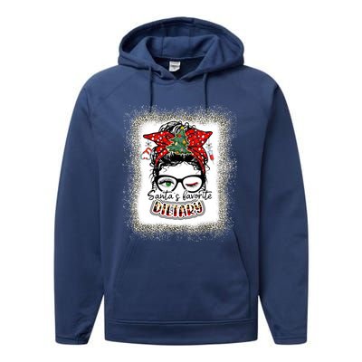 Dietary Assistant SantaS Favorite Nurse I Love Being A Elf Gift Performance Fleece Hoodie