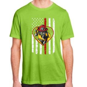 Dad And Son Firefighter Gift Adult ChromaSoft Performance T-Shirt