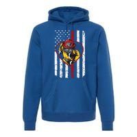 Dad And Son Firefighter Gift Premium Hoodie