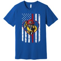 Dad And Son Firefighter Gift Premium T-Shirt