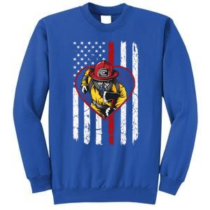 Dad And Son Firefighter Gift Tall Sweatshirt