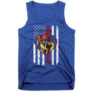 Dad And Son Firefighter Gift Tank Top