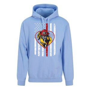 Dad And Son Firefighter Gift Unisex Surf Hoodie