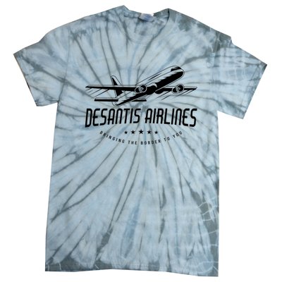 DeSantis Airlines Shirt, Bringing The Border To You Tie-Dye T-Shirt