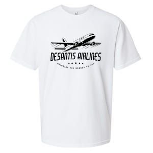 DeSantis Airlines Shirt, Bringing The Border To You Sueded Cloud Jersey T-Shirt