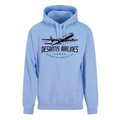 DeSantis Airlines Shirt, Bringing The Border To You Unisex Surf Hoodie