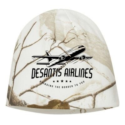 DeSantis Airlines Shirt, Bringing The Border To You Kati - Camo Knit Beanie