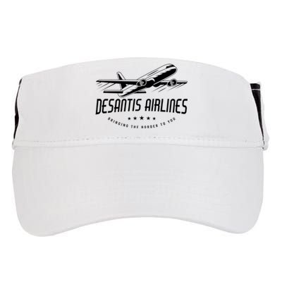 DeSantis Airlines Shirt, Bringing The Border To You Adult Drive Performance Visor