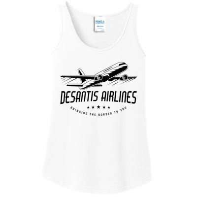 DeSantis Airlines Shirt, Bringing The Border To You Ladies Essential Tank