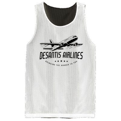 DeSantis Airlines Shirt, Bringing The Border To You Mesh Reversible Basketball Jersey Tank