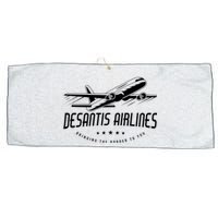 DeSantis Airlines Shirt, Bringing The Border To You Large Microfiber Waffle Golf Towel