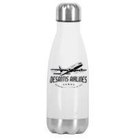 DeSantis Airlines Shirt, Bringing The Border To You Stainless Steel Insulated Water Bottle