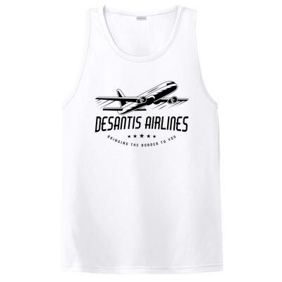 DeSantis Airlines Shirt, Bringing The Border To You PosiCharge Competitor Tank