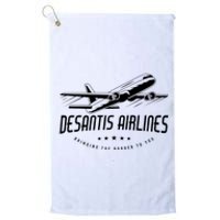 DeSantis Airlines Shirt, Bringing The Border To You Platinum Collection Golf Towel