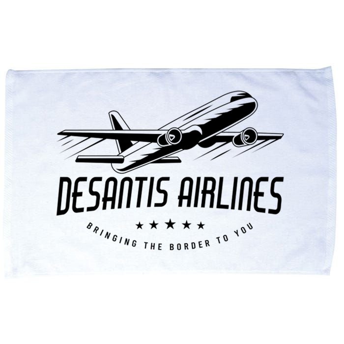 DeSantis Airlines Shirt, Bringing The Border To You Microfiber Hand Towel