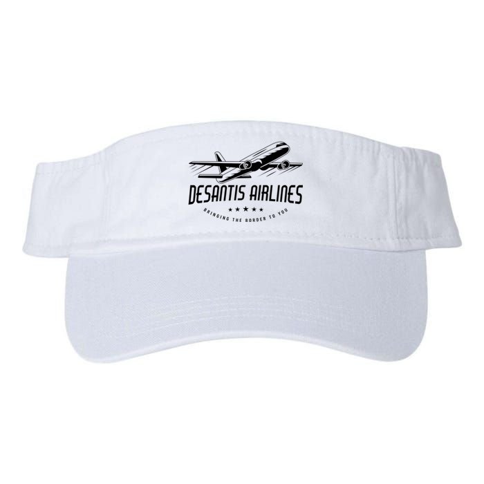 DeSantis Airlines Shirt, Bringing The Border To You Valucap Bio-Washed Visor