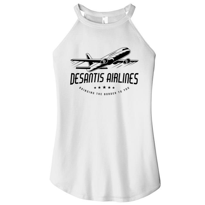 DeSantis Airlines Shirt, Bringing The Border To You Women's Perfect Tri Rocker Tank