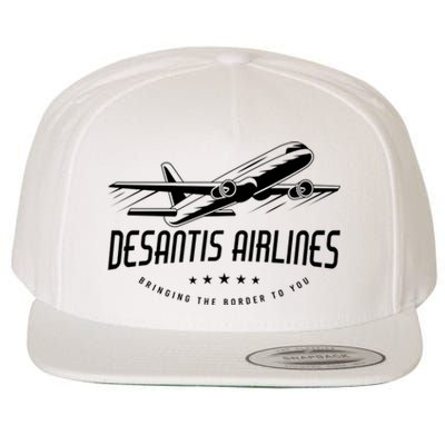 DeSantis Airlines Shirt, Bringing The Border To You Wool Snapback Cap