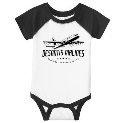 DeSantis Airlines Shirt, Bringing The Border To You Infant Baby Jersey Bodysuit