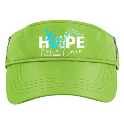 Diabetes Awareness 's Butterfly T1 T2 Adult Drive Performance Visor