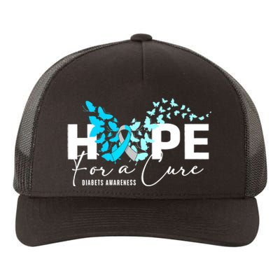 Diabetes Awareness 's Butterfly T1 T2 Yupoong Adult 5-Panel Trucker Hat