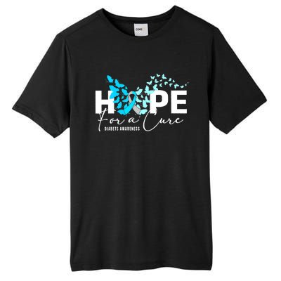 Diabetes Awareness 's Butterfly T1 T2 Tall Fusion ChromaSoft Performance T-Shirt