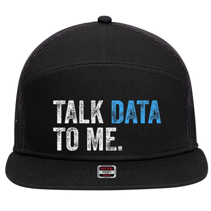 Data Analyst Scientist Statistic Statisticians Data Engineer 7 Panel Mesh Trucker Snapback Hat