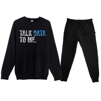 Data Analyst Scientist Statistic Statisticians Data Engineer Premium Crewneck Sweatsuit Set