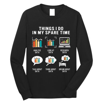 Data Analyst Statistic Scientist Funny Data Engineer Nerd Long Sleeve Shirt