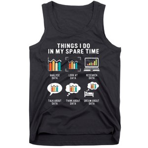 Data Analyst Statistic Scientist Funny Data Engineer Nerd Tank Top