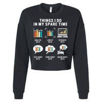 Data Analyst Statistic Scientist Funny Data Engineer Nerd Cropped Pullover Crew